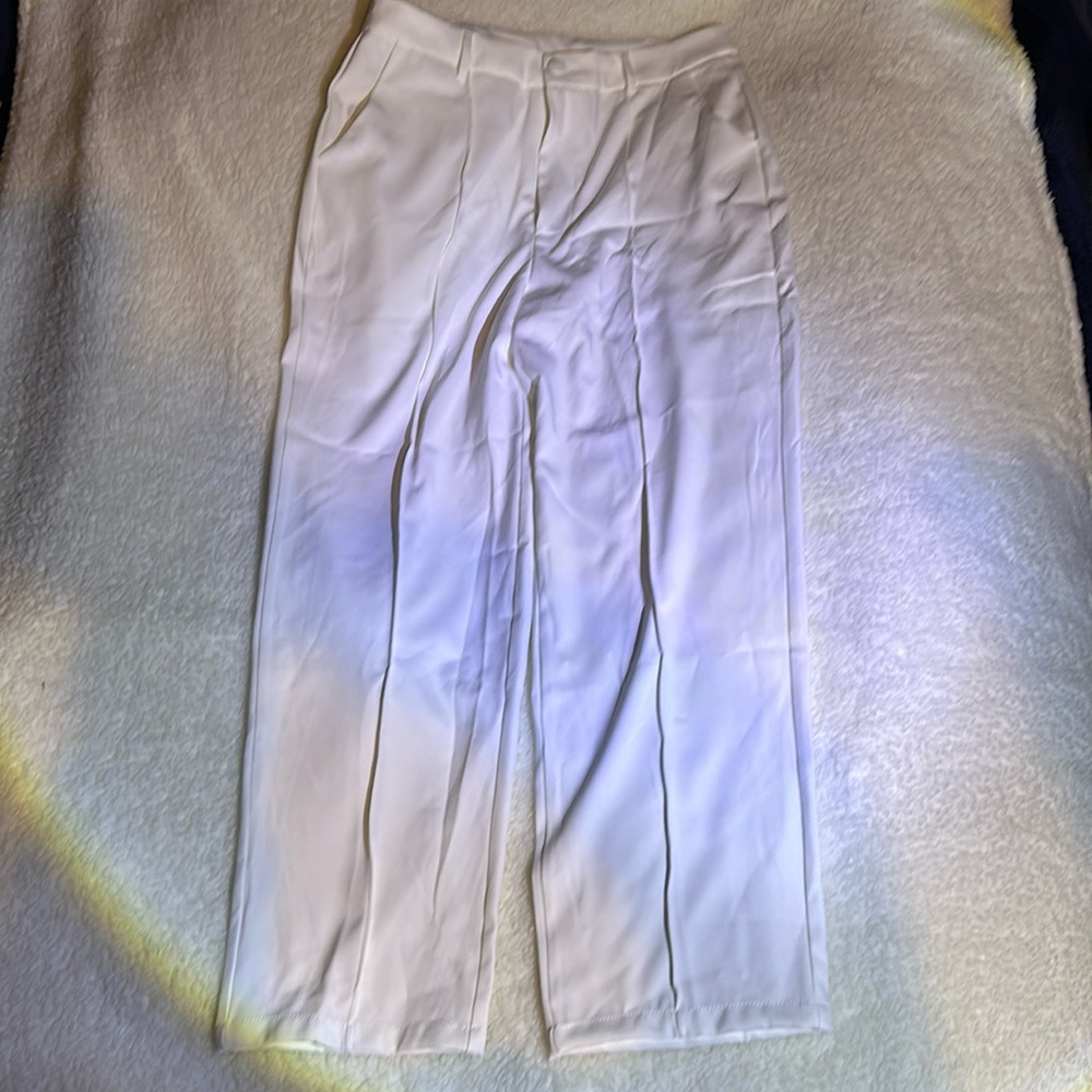 SHEIN White work office wear pants size XL